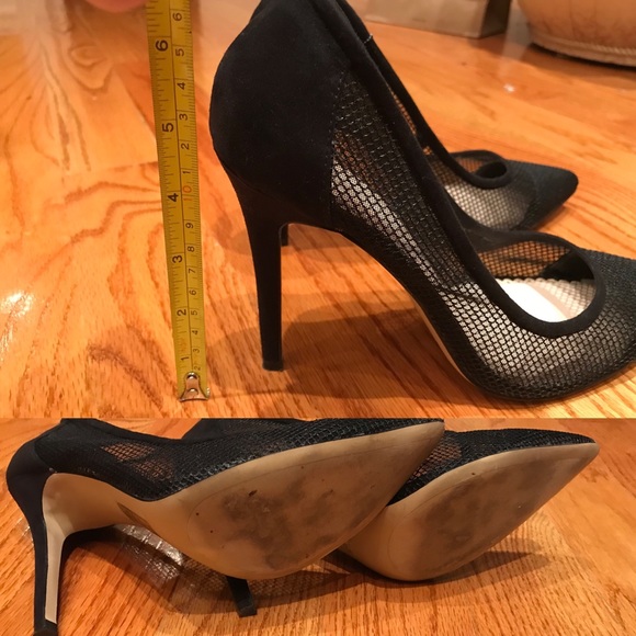 Pointed Toe Mesh Heels - Picture 8 of 8